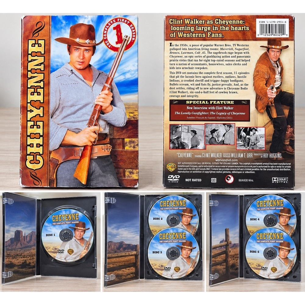 Cheyenne The Complete First Season DVD 1955 Clint Walker Western TV Series